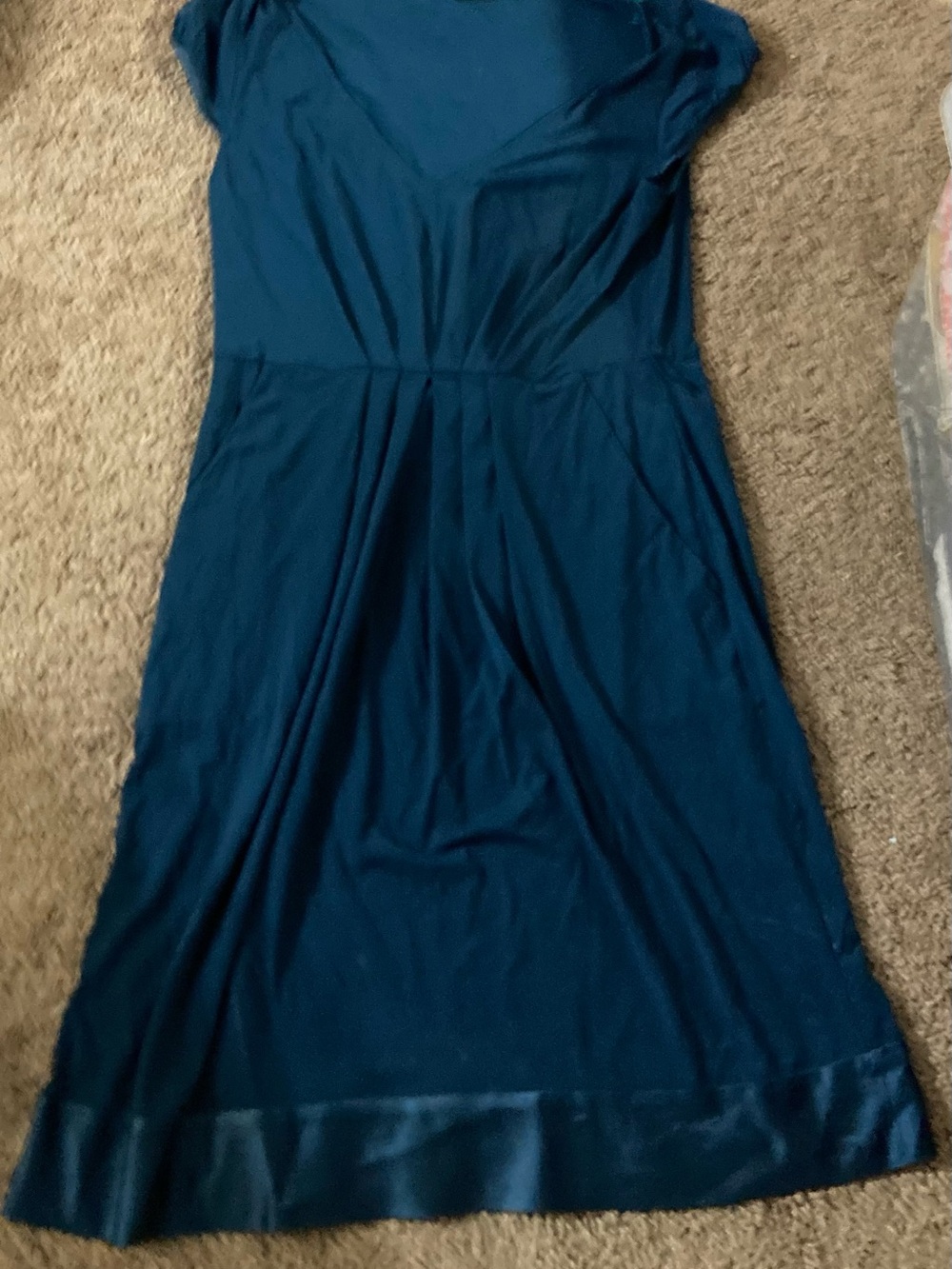 Women’s Teal Knee-Length Dress - Classic A-Line